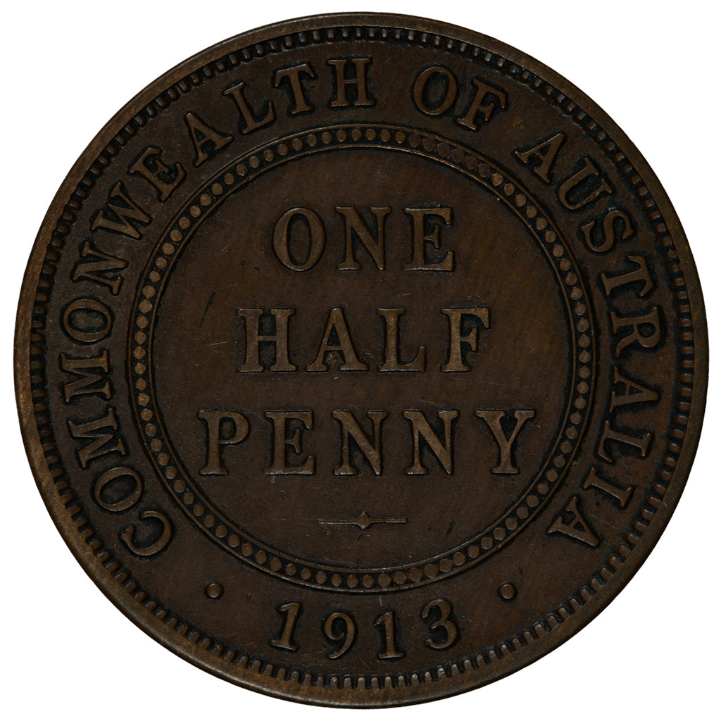 1913 Australian Half Penny - Fine