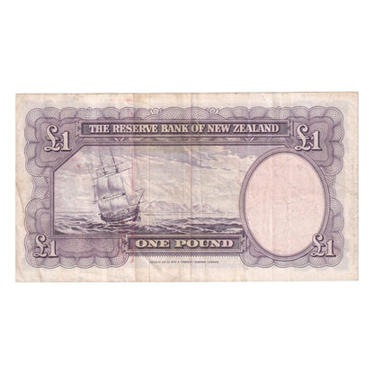 1967 New Zealand - £1 Banknote - p159d - Very Fine