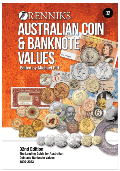 Renniks Australian Coin & Banknote Values 32nd Edition - SOFTCOVER - Loose Change Coins