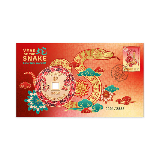 2025 PMC - Christmas Island Lunar New Year - Year of the Snake Medallion Cover