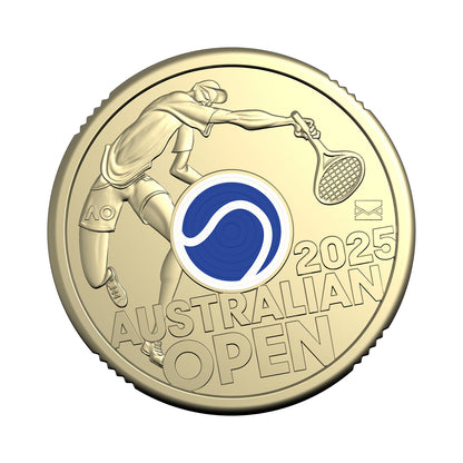 2025 $2 Coin - Men’s Australian Open - $2 Privymark Coin in Folder