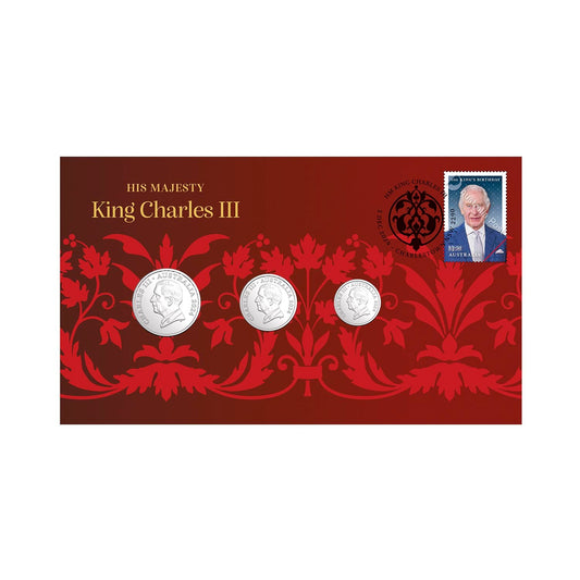 2024 PNC - King Charles III Three Coins Postal Numismatic Cover