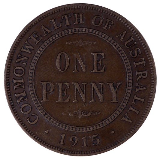 1915 (L) Australian Penny - Very Good