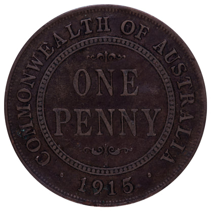 1915 (H) Australian Penny - Very Good