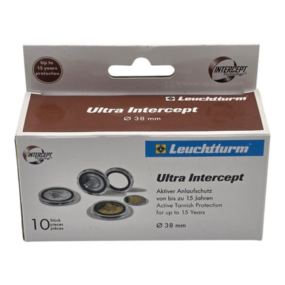 INTERCEPT ULTRA Coin Capsules - 38mm, pack of 10