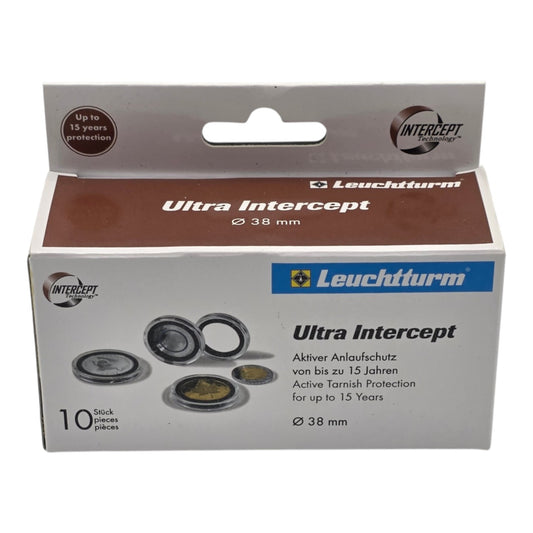 INTERCEPT ULTRA Coin Capsules - 38mm, pack of 10
