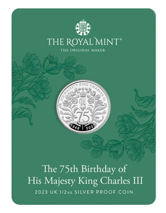 2023 The 75th Birthday of His Majesty King Charles III UK £1 1/2oz Silver Proof Coin