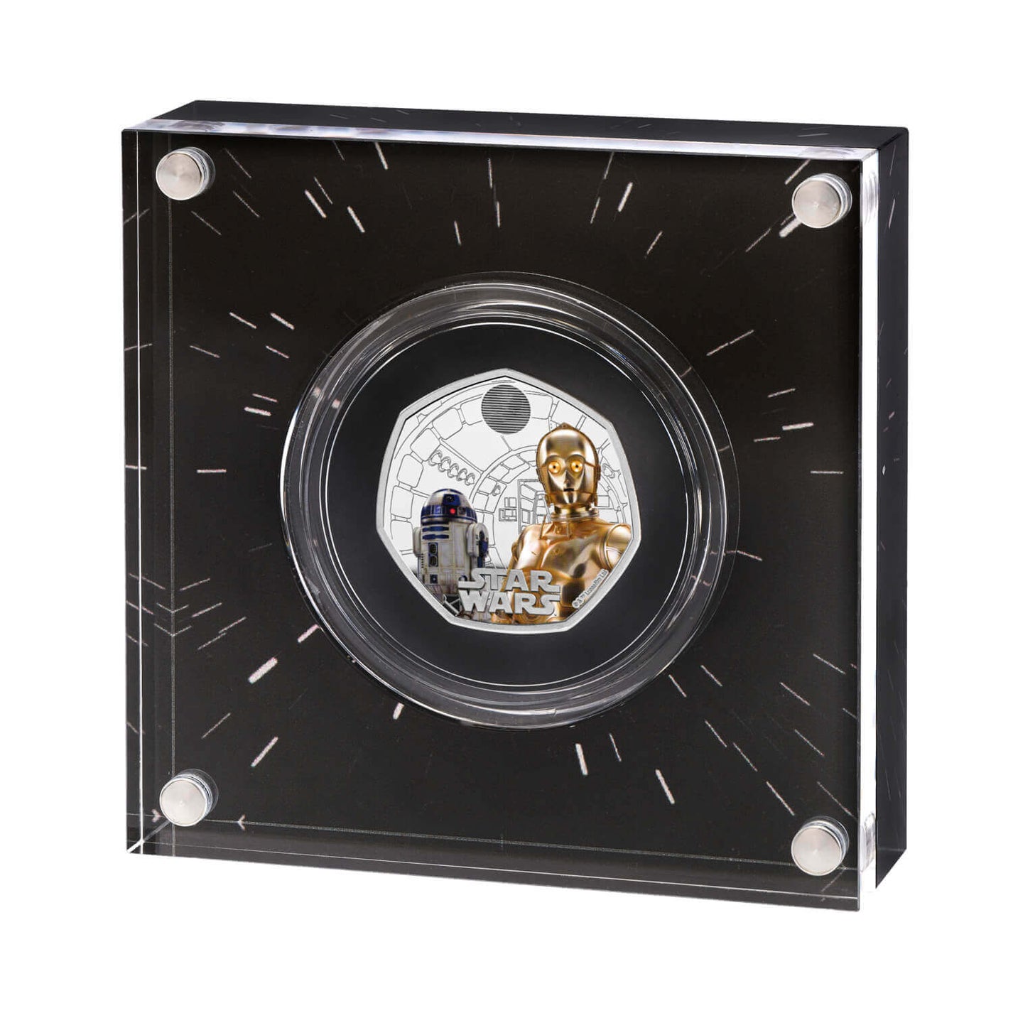 2023 Star Wars - R2-D2 and C-3PO UK 50p Silver Proof Colour Coin ...