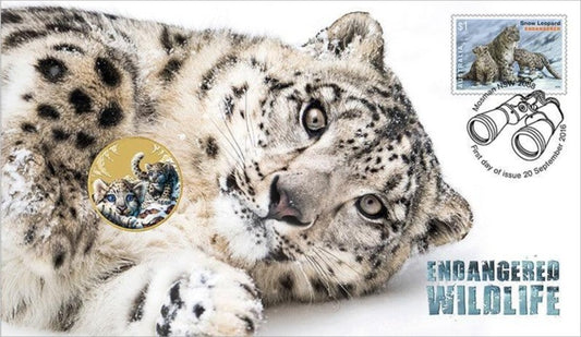 2016 Perth Mint PNC - Endangered Wildlife - Snow Leopard PNC - Loose Change Coins