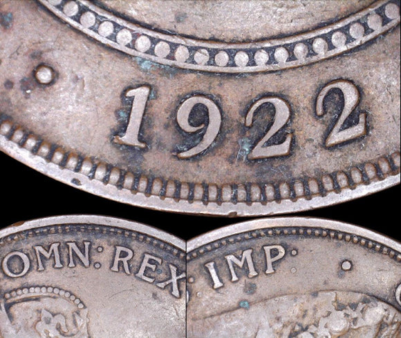 1922 Australian Penny - Fine - London Obverse with 