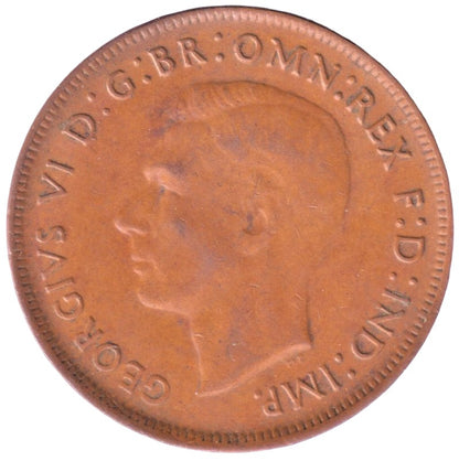 1943 Y. Australian Penny - Very Good - Perth Mint - readily available in low to mid grades - Loose Change Coins