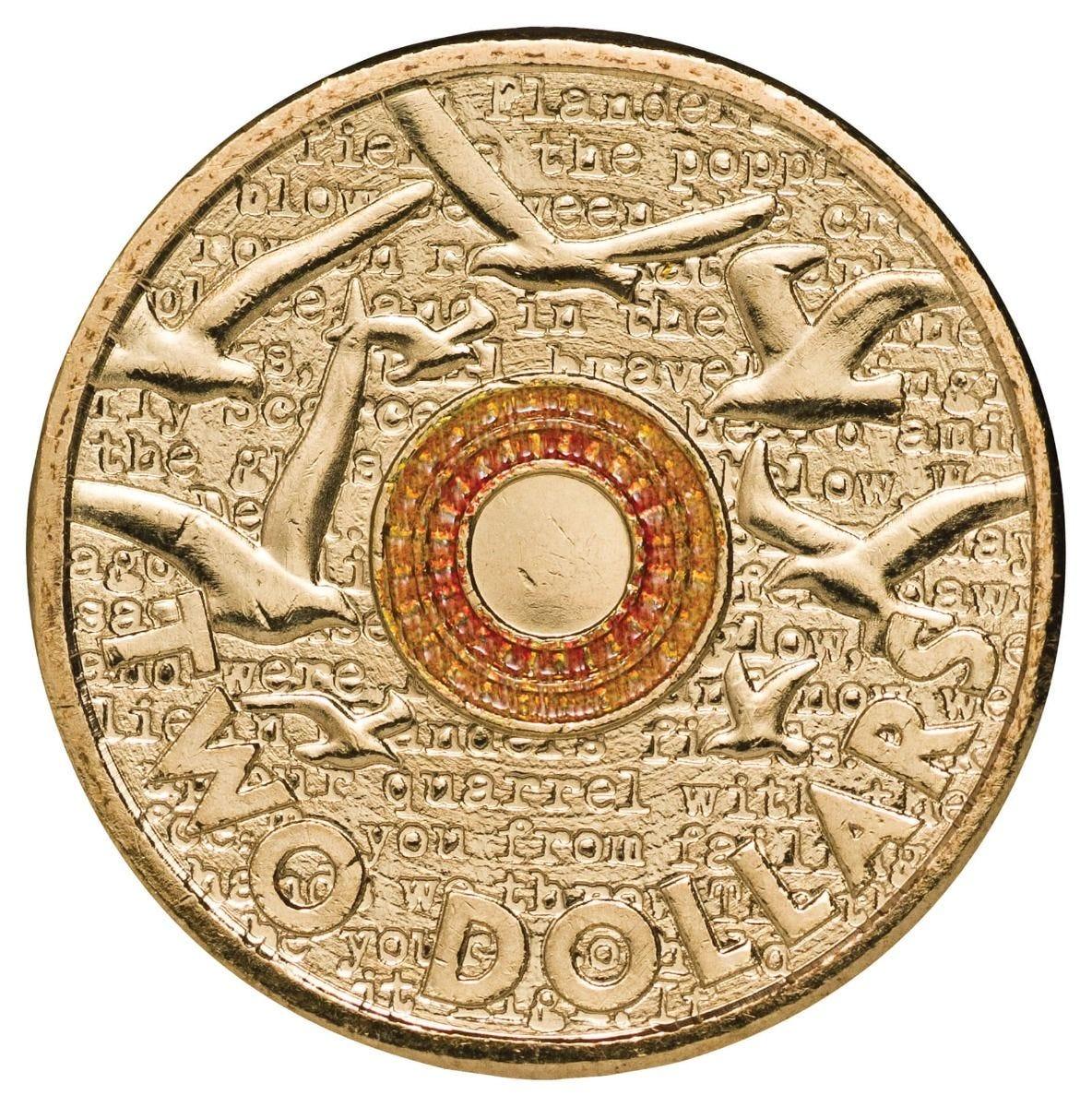 2015 Remembrance Day $2 Al-Br Coin Pack - Loose Change Coins