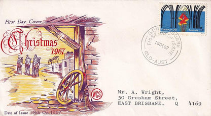1967 Australian First Day Cover - Christmas Set (2) - Loose Change Coins