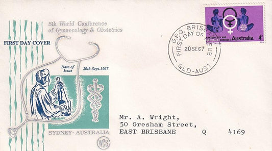 1967 Australian First Day Cover - Gynaecology and Obstetrics - Loose Change Coins