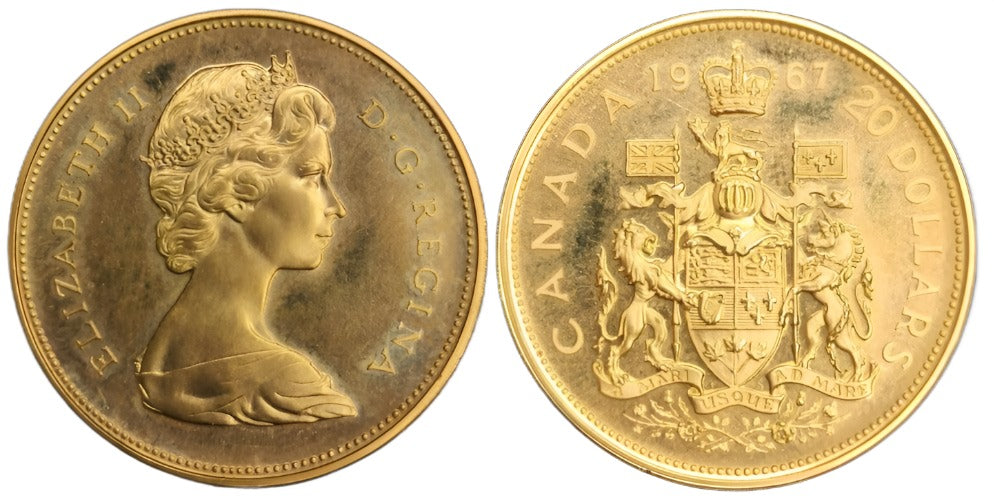 1967 Canada - Royal Canadian Mint (Ottawa) Gold and Silver Specimen Coin Set - Loose Change Coins