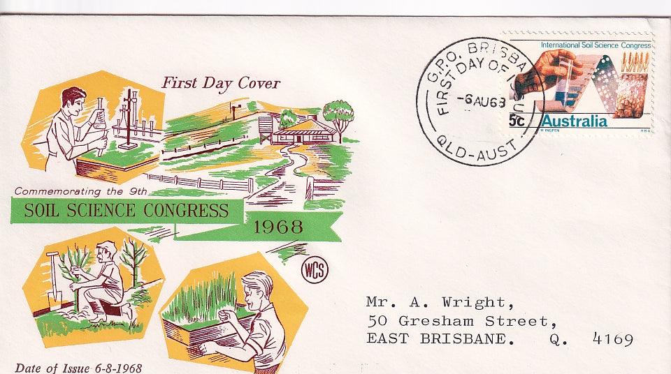 1968 Australian First Day Cover - Soil Science - Loose Change Coins
