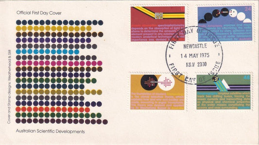 1975 Australian First Day Cover - Australian Scientific Developments #2 - Loose Change Coins