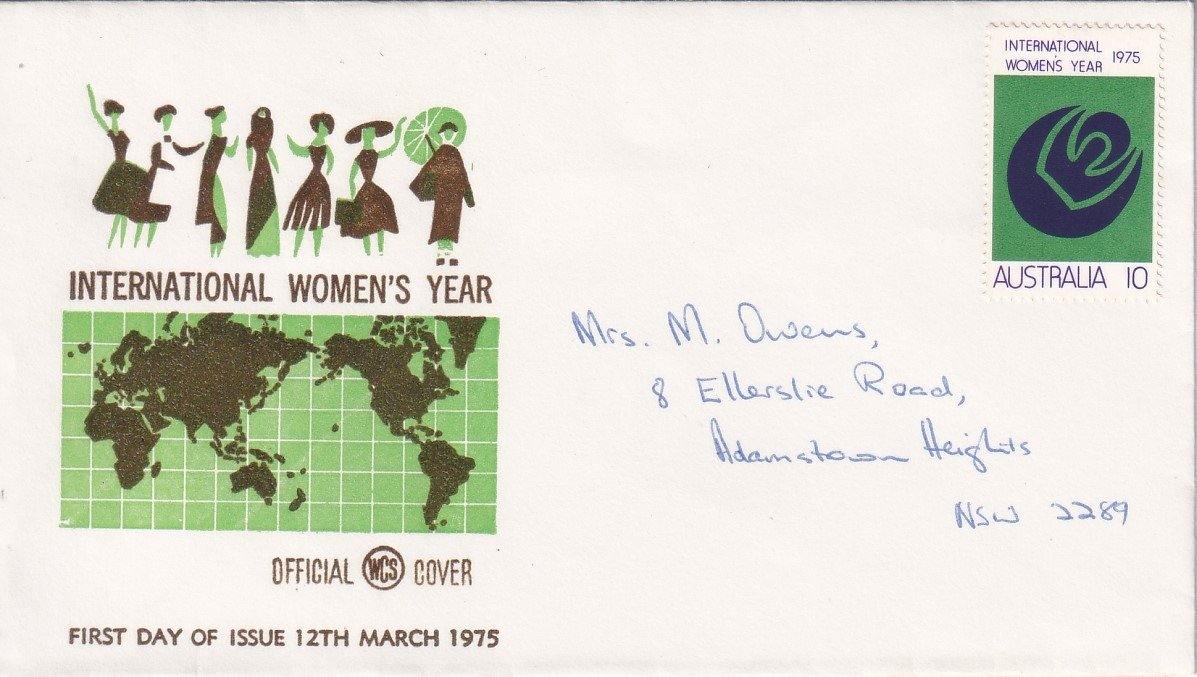 1975 Australian First Day Cover - International Women's Year #3 - Loose Change Coins