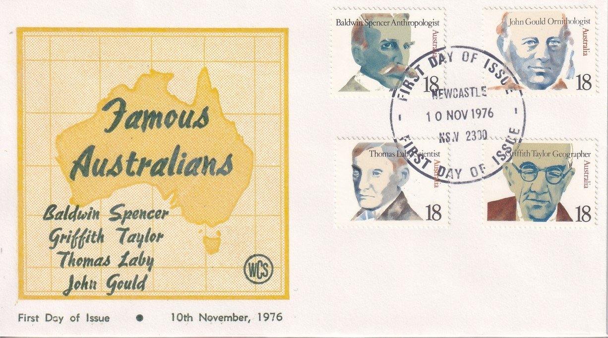 1976 Australian First Day Cover - Famous Australians #2 - Loose Change Coins