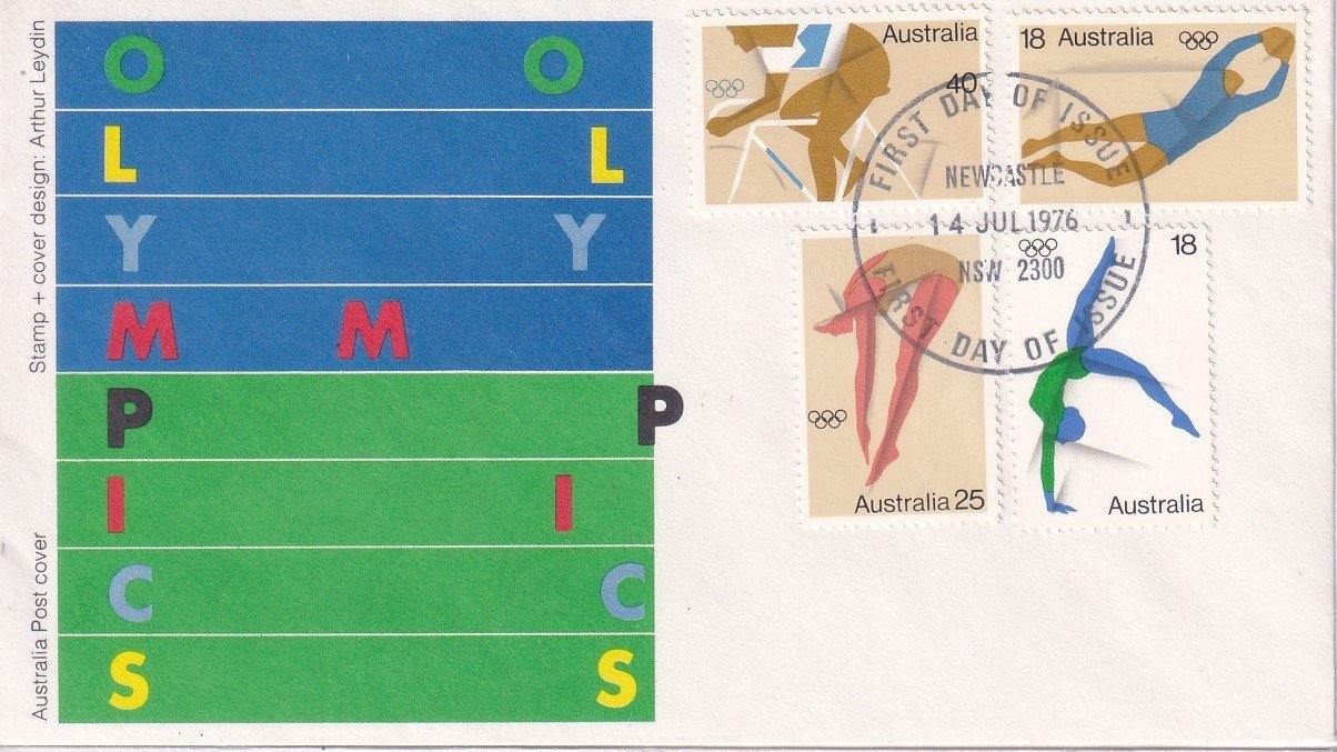 1976 Australian First Day Cover - Olympics #1 - Loose Change Coins