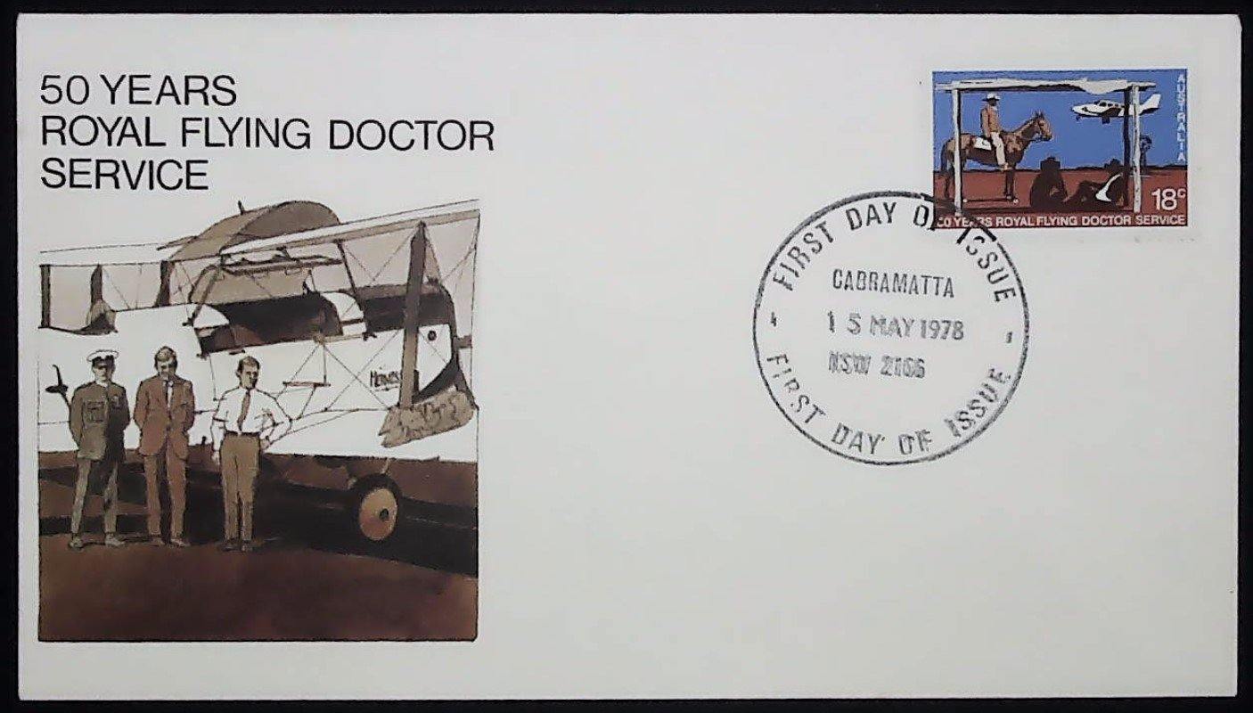 1978 Australian First Day Cover - 50 Years Royal Flying Doctor Service #1 - Loose Change Coins