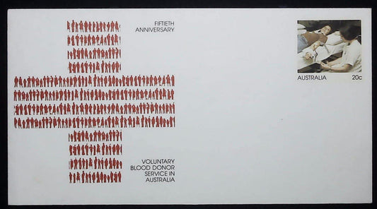 1979 Australian First Day Cover - 50th Anniversary Voluntary Blood Donor Service in Australia #1 - Loose Change Coins