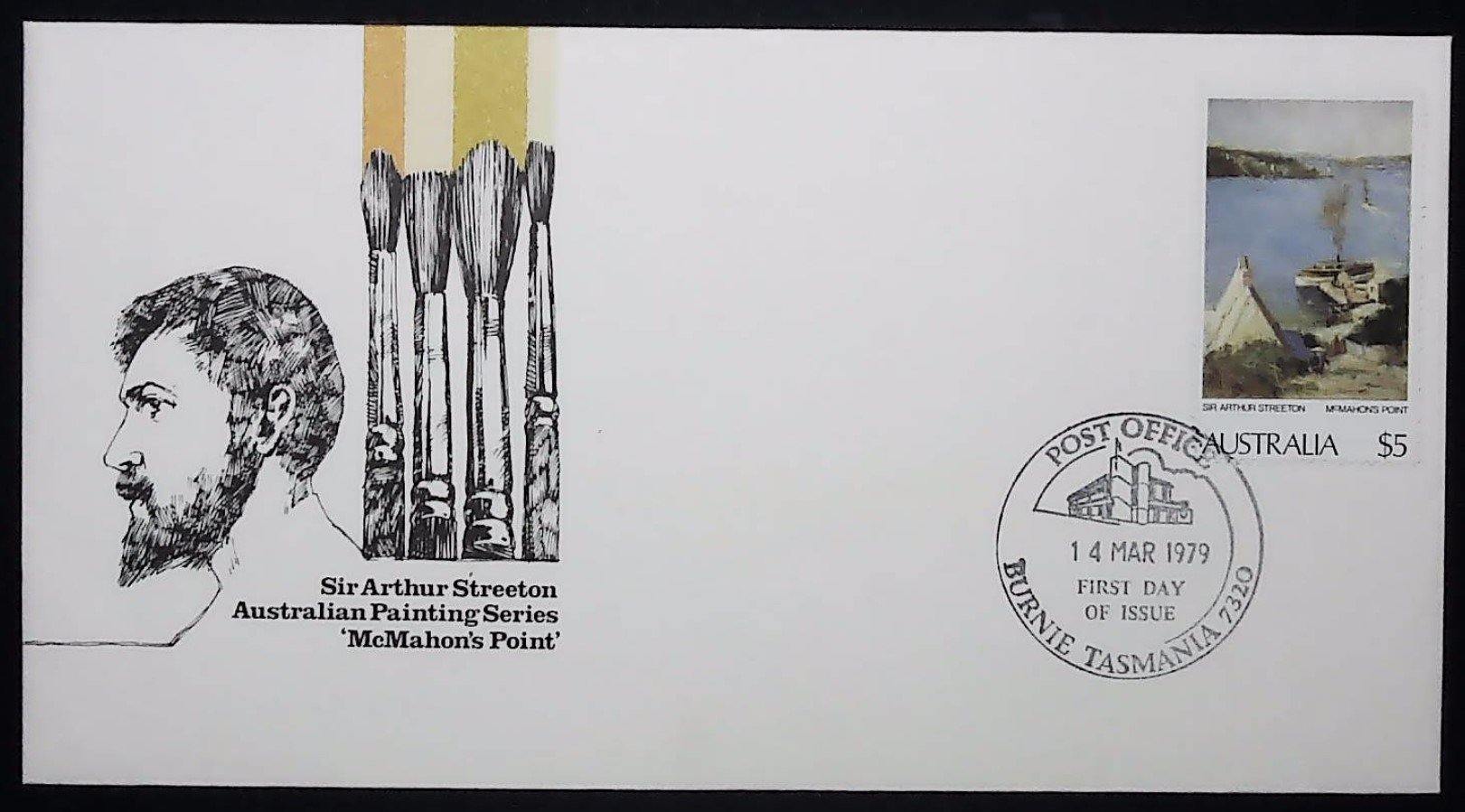1979 Australian First Day Cover - Sir Arthur Streeton 'McMahon's Point' - Loose Change Coins