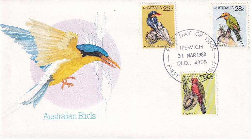 1980 Australian First Day Cover - Australian Birds Part 4 - FDC (3) - Loose Change Coins