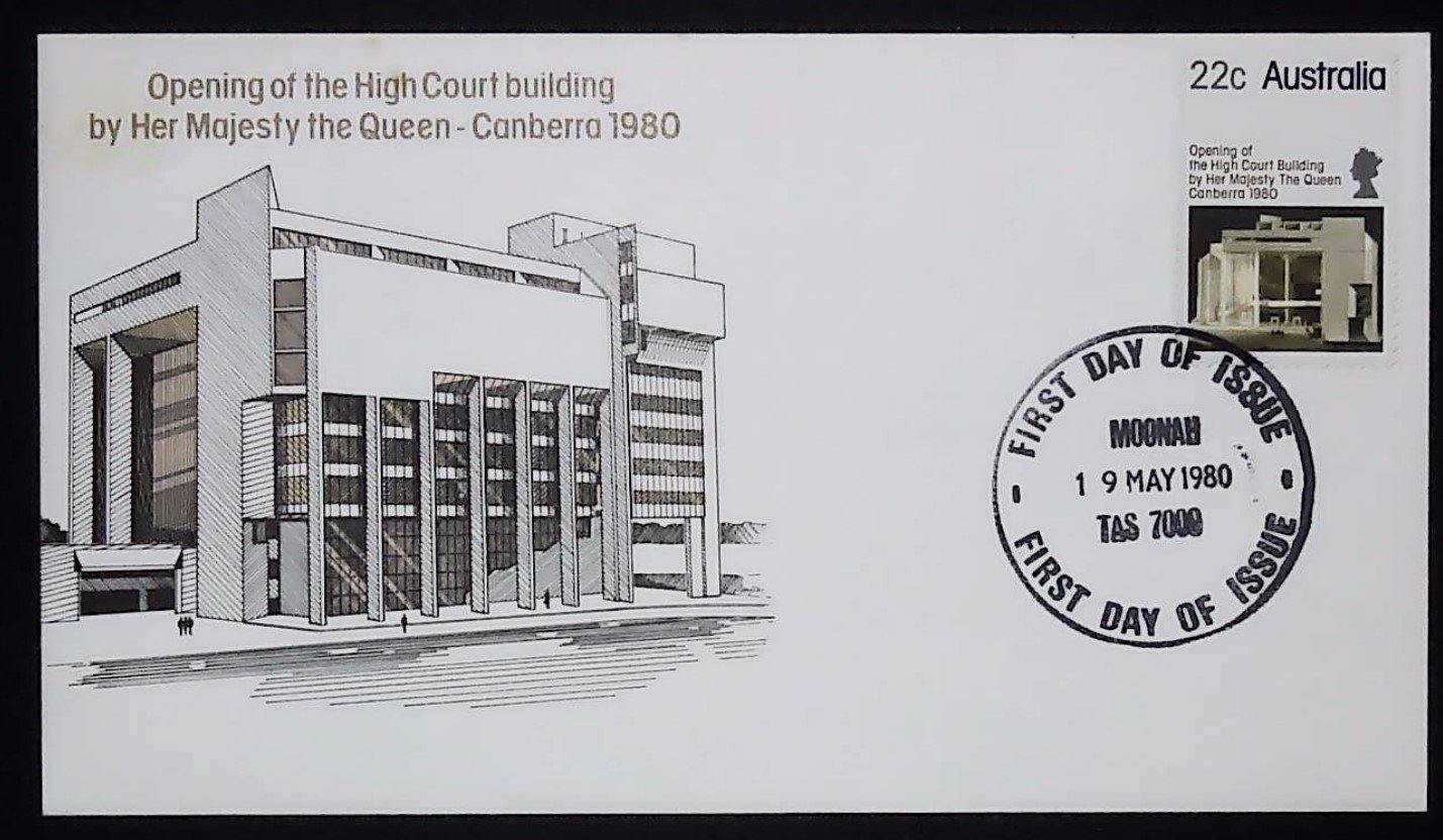 1980 Australian First Day Cover - Opening of the High Court Building - Loose Change Coins