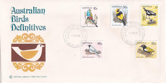 1980 Australian First Day Cover WCS - Australian Birds Part 4 - FDC (5) - Loose Change Coins