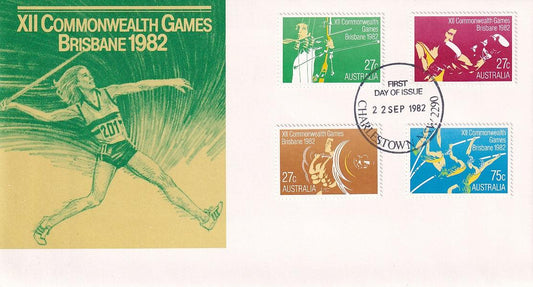 1982 Australian First Day Cover - 1982 Commonwealth Games - Brisbane - Loose Change Coins