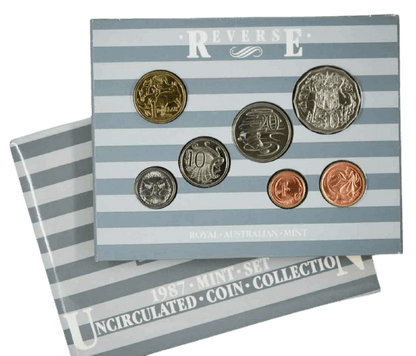 1987 Royal Australian Mint Uncirculated 6 Coin Set - Loose Change Coins