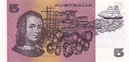 1991 Australian 5 Dollar Note - Multiple Prefix Numbers Available - FRASER/COLE - R213 - GENERAL PREFIX - Uncirculated - Loose Change Coins