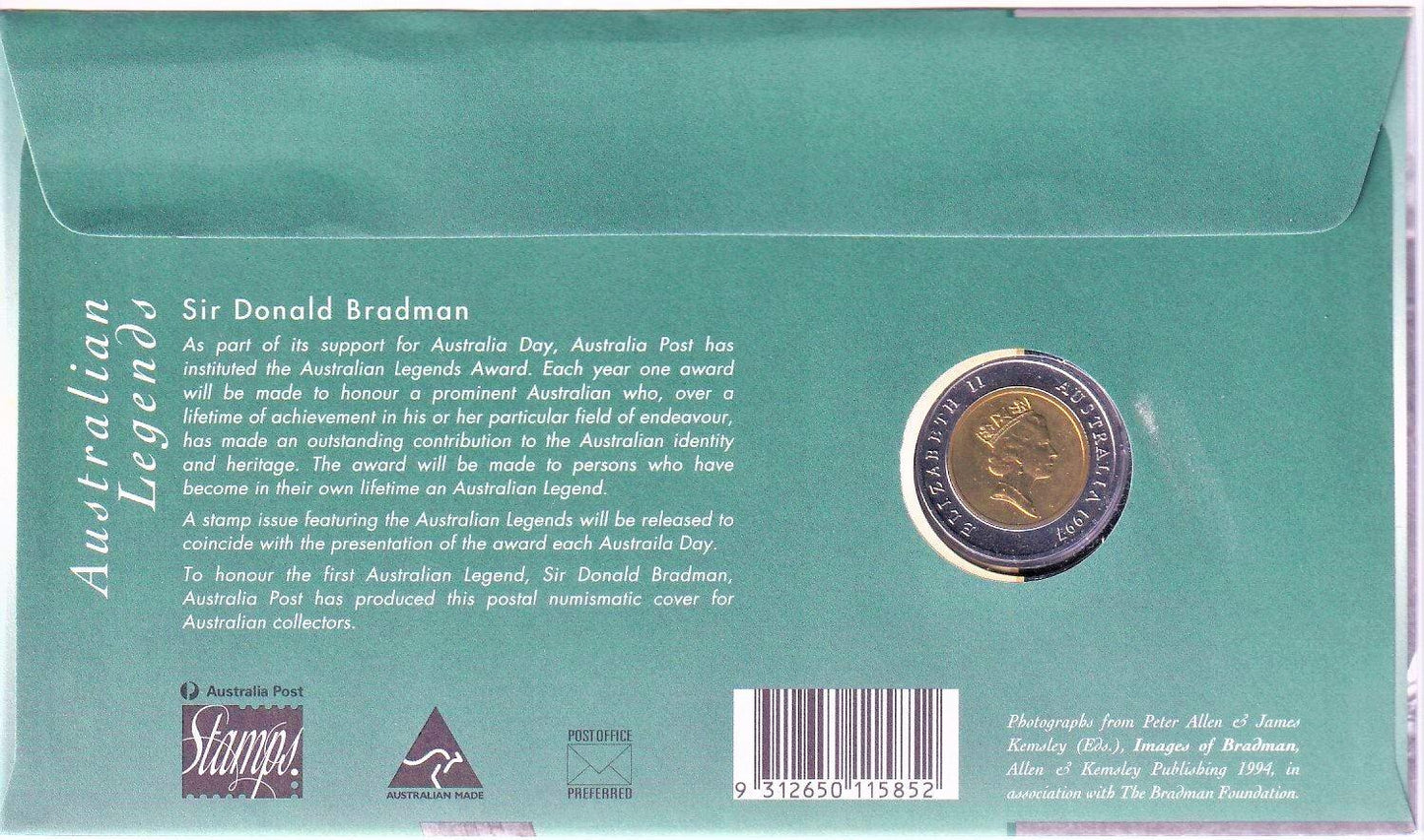 1997 PNC - Sir Donald Bradman - Bi-Metal Coin - Loose Change Coins