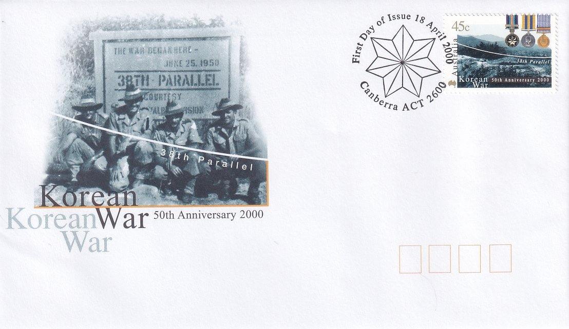 2000 Australian First Day Cover - Korean War FDC - Loose Change Coins