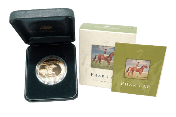 2000 5 Coin Phar Lap Al Bronze Proof Loose Change Coins