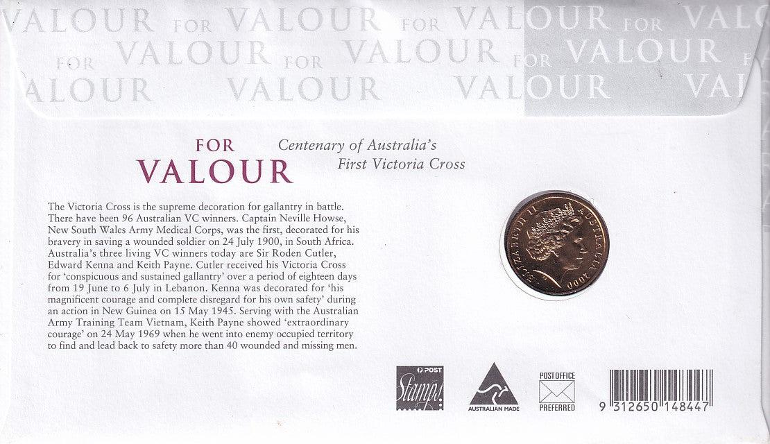 2000 PNC - FOR VALOUR - Australia's First Victoria Cross - Loose Change Coins