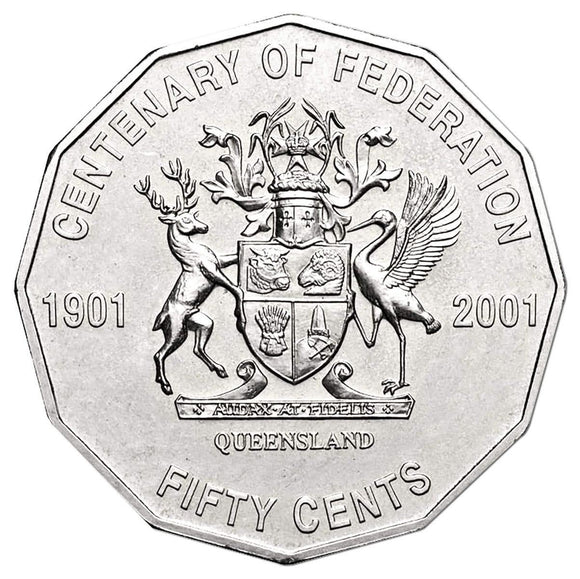 2001 The Centenary of Federation 50 Cent Coins – Loose Change Coins