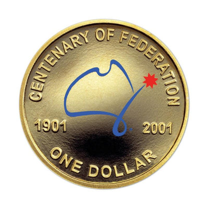 2001 Royal Australian Mint Six Coin Proof Set - The Centenary of Federation - Loose Change Coins