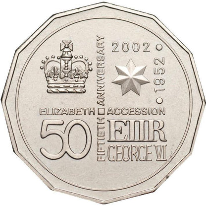 2002 PNC - Golden Jubilee - 50th Anniversary of the Accession of Queen Elizabeth II - RARE - Loose Change Coins