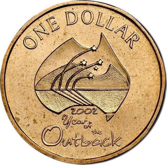 2002 Year of the Outback - Uncirculated $1 from Security Roll - Loose Change Coins