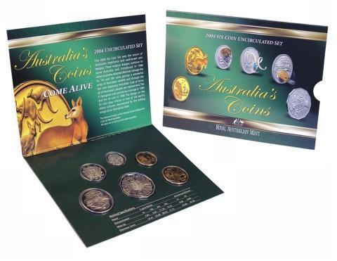 2004 Royal Australian Mint 6 Coin Set - Come Alive - Loose Change Coins