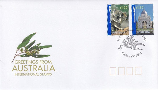 2006 Australian First Day Cover - Greetings from Australia Gummed FDC (2) - Loose Change Coins