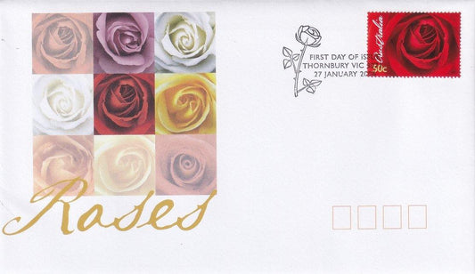 2006 Australian First Day Cover - Romance - Red Rose Gummed FDC - Loose Change Coins
