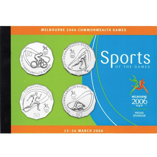 2006 Melbourne Commonwealth Games - Sports of the Games - Prestige Coin and Stamp Booklet - Loose Change Coins
