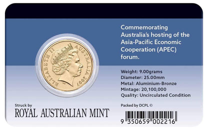 APEC Australia 2007 $1 Al-Br Coin Pack - Loose Change Coins