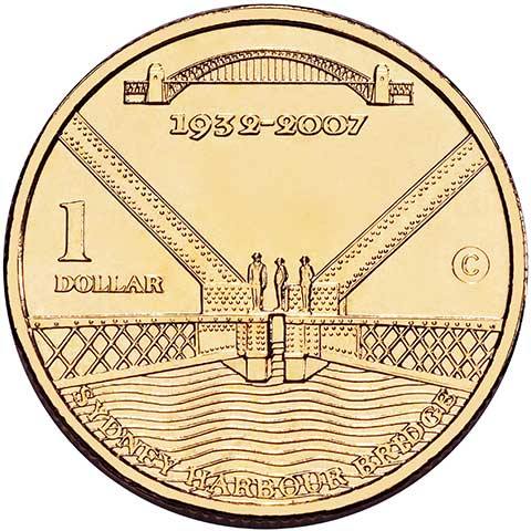 2007 1 Coin Sydney Harbour Bridge 75th Anniversary Multiple