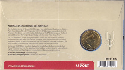 2007 Perth Mint PNC - Australian Special Air Service - SAS - 50th Anniversary - Loose Change Coins