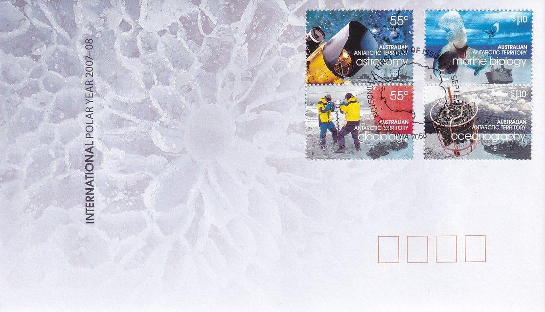 2008 Australian First Day Cover - International Polar Year 2007-2008 (4) S/Pairs - Loose Change Coins