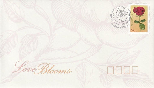 2008 Australian First Day Cover - Special Occasions - Love Blooms - Loose Change Coins